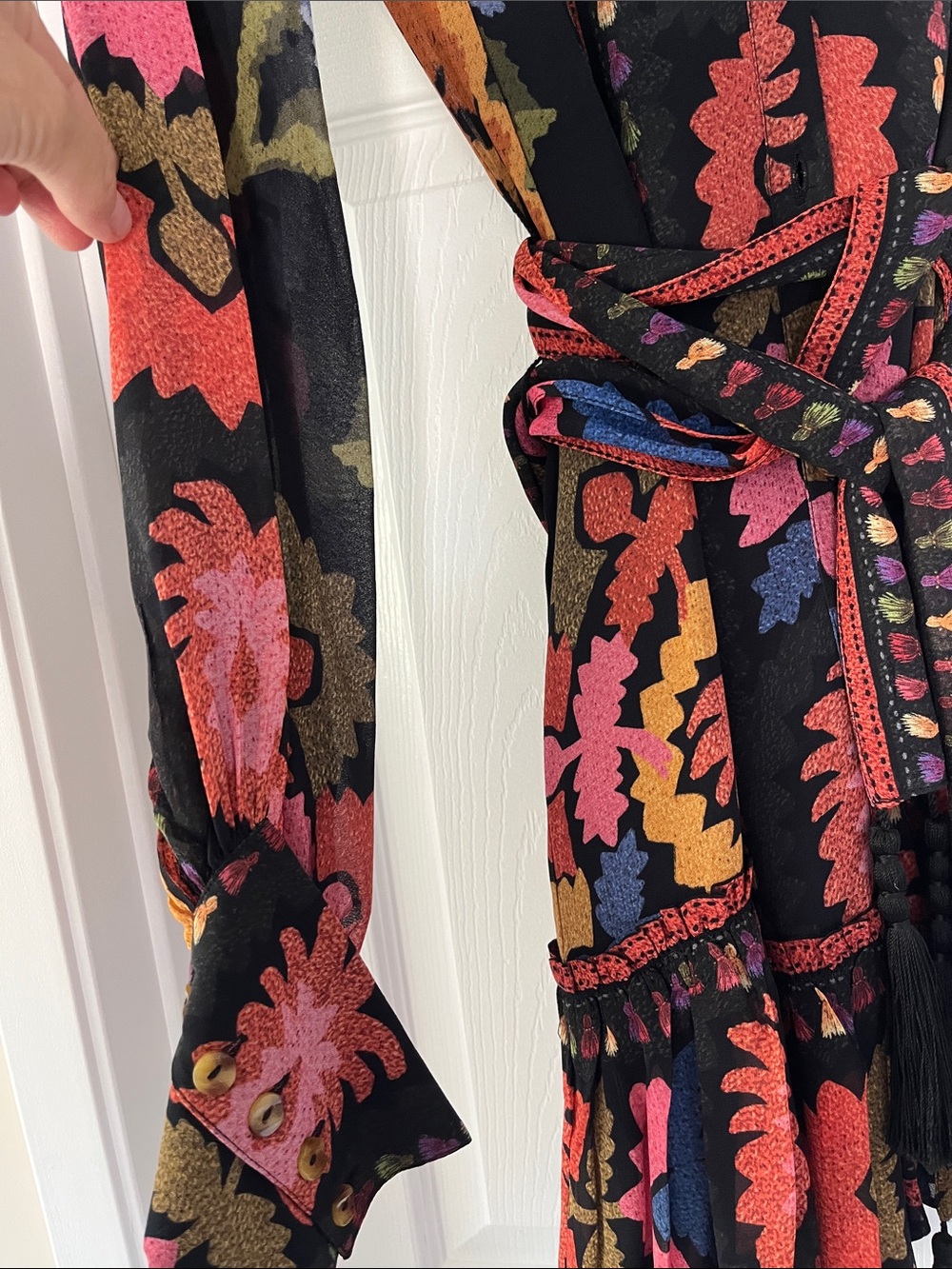 FARM Rio Black Multicolor Floral Mini Dress - Picture 3 of 5